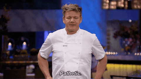Sad Gordon Ramsay GIF by Hell's Kitchen - Find & Share on GIPHY