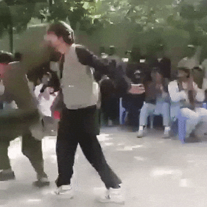 The dance fight in funny gifs