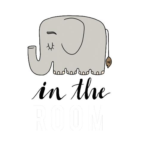 Elephant Room Sticker by tuttelemelediannie