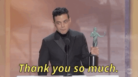 Rami Malek GIF by SAG Awards - Find & Share on GIPHY