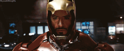 Image result for iron man putting on mask gif