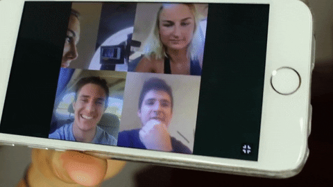 set up regular video chats with your friends