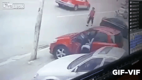 Women Driver in funny gifs
