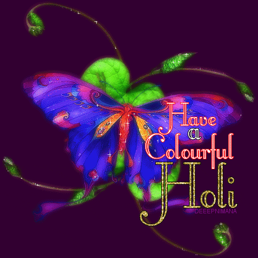 Happy Holi GIF | Wish Happy Holi with these Mesmerizing GIF Images /  Animations - Bee Bulletin