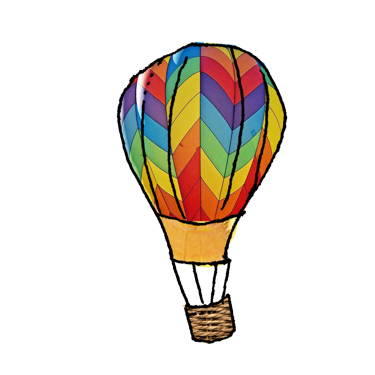  Hot  Air  Balloon  Sticker by odibz for iOS Android GIPHY