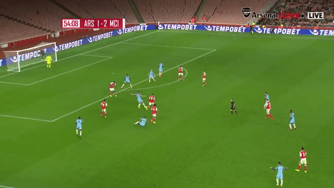 Goal | Arsenal U23 - Manchester City U23 2:2 [Reiss Nelson] GIF - Find & Share on GIPHY