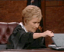 Traumatized Judge Judy GIF - Find & Share on GIPHY