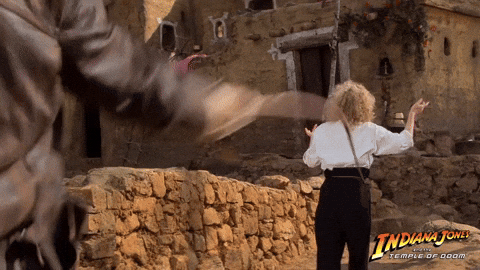 Indiana Jones And The Temple Of Doom Rope GIF by Indiana Jones - Find ...