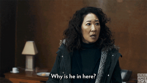 Killing Eve Surprise GIF by BBC America - Find & Share on GIPHY