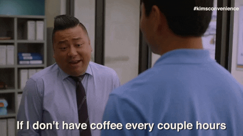 Sarcastic Coffee GIF by Kim's Convenience