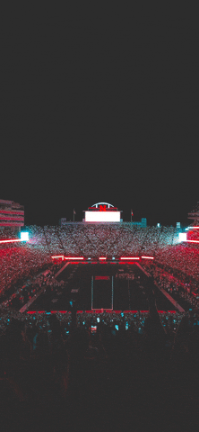 College Football Lights GIF by Huskers