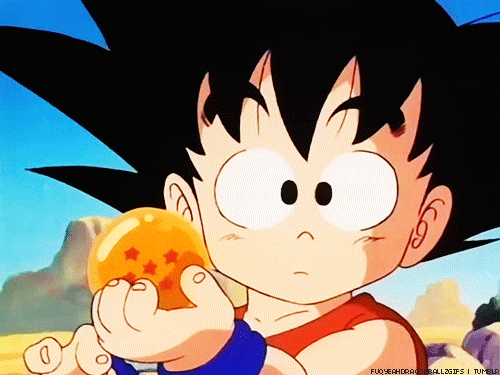 Goku niño esfera del dragón de cinco estrellas 