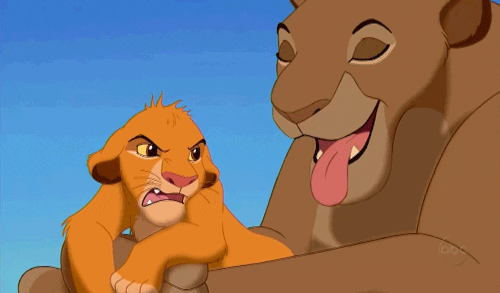 the lion king cute lick