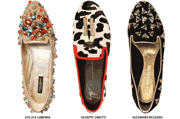 Loafers de diversas marcas em diferentes estampas