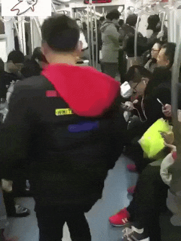 How to get seat in metro in funny gifs