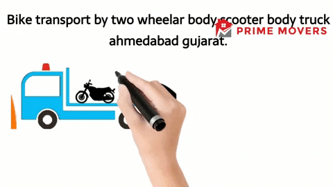 Ahmedabad to All India two wheeler bike transport services with scooter body auto carrier truck