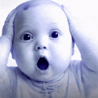 GIF baby shock para Instagram