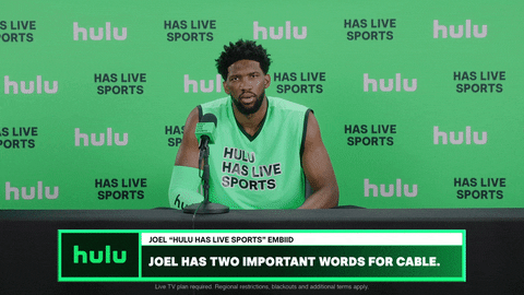 hulu has live sports shirt