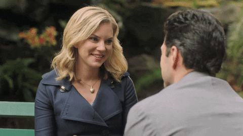 Young Love Kiss GIF by Hallmark Channel