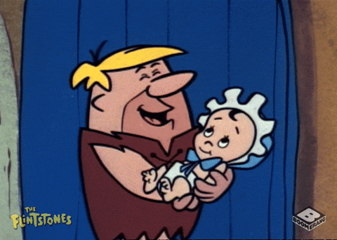 Babysitting Fred Flintstone GIF