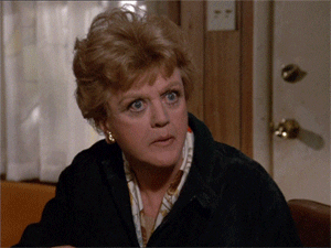 Excited Murder She Wrote GIF