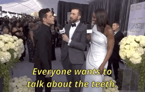 Rami Malek Everyone Wants To Talk About The Teeth GIF by SAG Awards