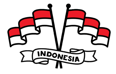 Indonesia  Flag Sticker by Mama Hotplate for iOS Android 