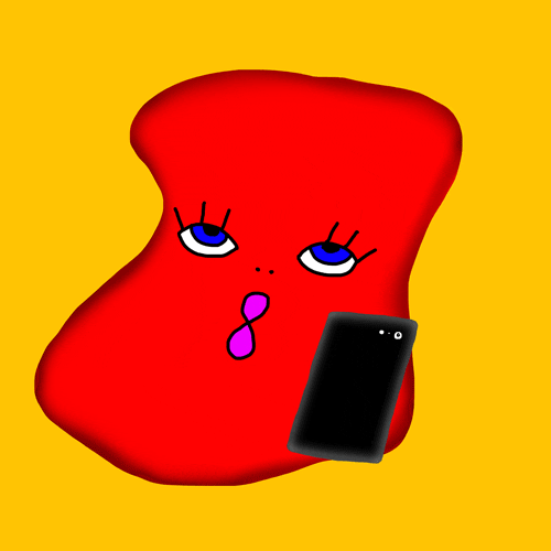 Anxiety Cellphone GIF by Norka Ivanov