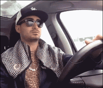 When police is behind you in funny gifs