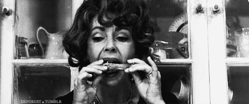 Elizabeth Taylor Eating GIF - Find & Share on GIPHY