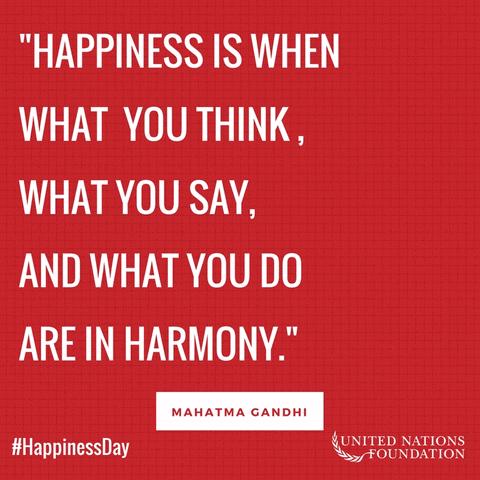 International Day Of Happiness GIF by United Nations Foundation