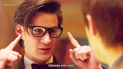 Image result for glasses are cool gif