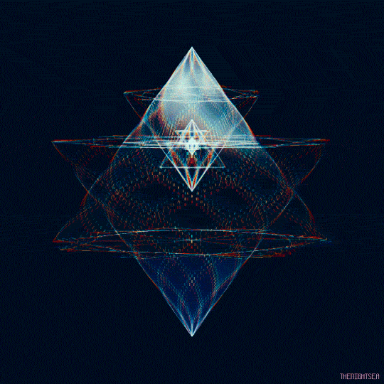 Star Tetrahedron Geometry Spinning