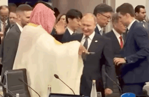 Mohammed Bin Salman Putin GIF - Find & Share on GIPHY