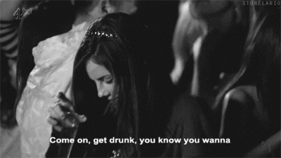 girl wasted vodka phrase skins quote