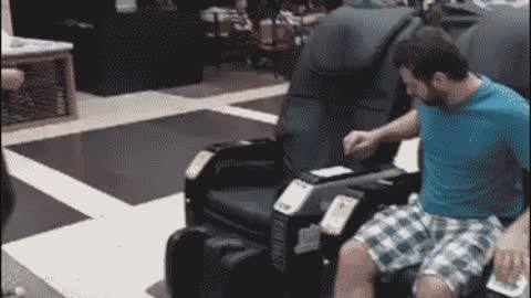 Massage chair prank