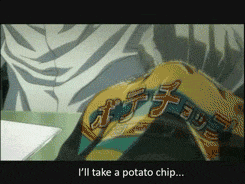  death note light yagami potato chip GIF