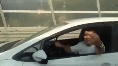 Road rage fail in funny gifs