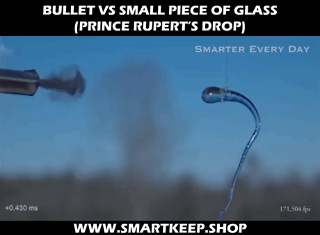 Bullet Vs Small piece of glass in science gifs