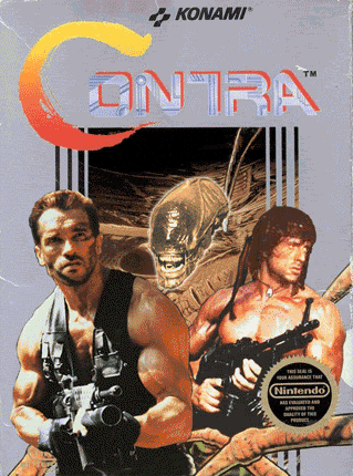 nintendo arnold predator konami rambo