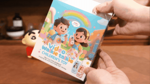 Ninos usando el walkie talkie con video