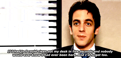 the office quote, first job