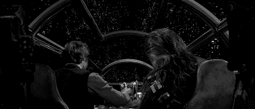 Image result for millennium falcon hyperspace gif