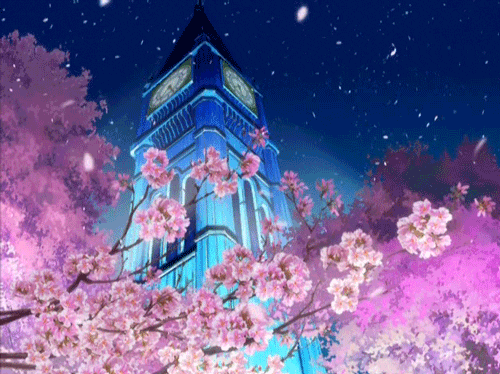 cherry blossom tower anime