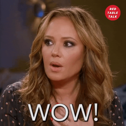 Leah Remini Wow GIF by Red Table Talk - Find & Share on GIPHY
