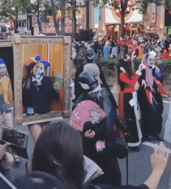 Portrait parade in funny gifs