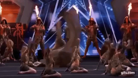 Talent in AGT gif