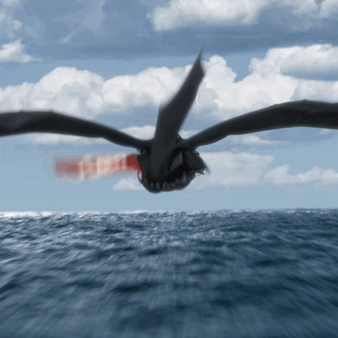 Ocean Flying GIF by How To Train Your Dragon - Find & Share on GIPHY