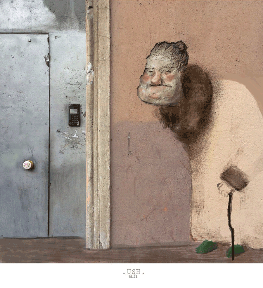 истории штукатурки, рисунки на обшарпанных стенах