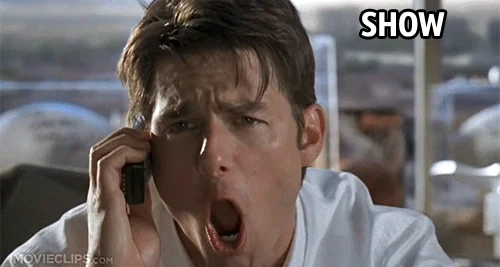 Jerry Maguire "Show me the money" GIF